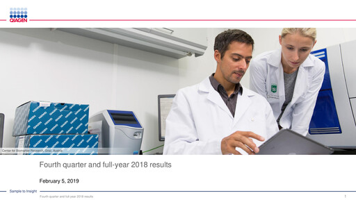 Thumbnail Qiagen  Financial Statement 2018