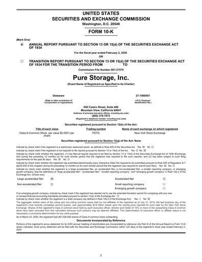 Vorschaubild Pure Storage
 Jahresbericht 2020