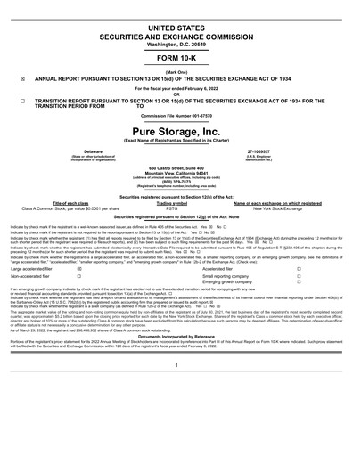 Vorschaubild Pure Storage
 Jahresbericht 2022