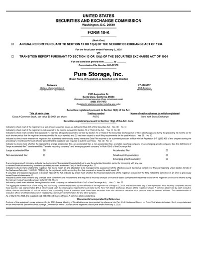 Thumbnail Pure Storage
 Annual Report 2025