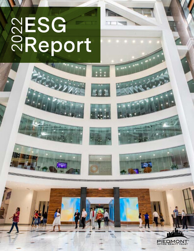 Vorschaubild Piedmont Realty Trust ESG-Bericht 2022