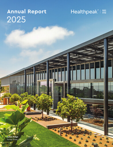 Thumbnail Healthpeak Properties
 Annual Report 2025