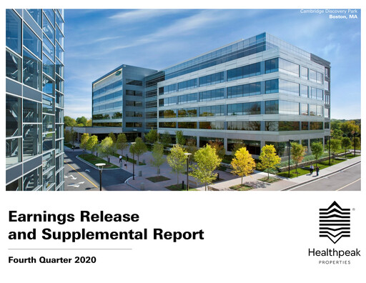 Thumbnail Healthpeak Properties
 Quarterly Report 2020-q4