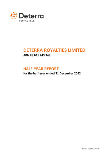 Thumbnail Deterra Royalties Half-year Report 2023-h1