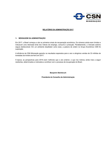 Thumbnail CSN Mineração Financial Report 2017