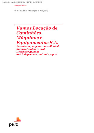 Miniature Vamos Locação de Caminhões, Máquinas e Equipamentos S.A. Bilan financier 2021
