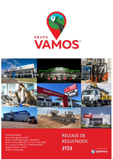 Thumbnail Vamos Locação de Caminhões, Máquinas e Equipamentos S.A. Quarterly Report 2023-q2