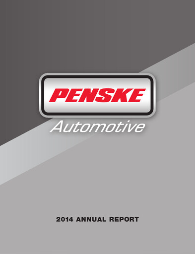 Thumbnail Penske Automotive Group Annual Report 2014