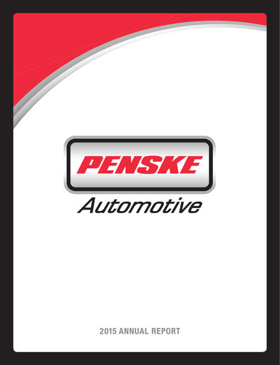 Thumbnail Penske Automotive Group Annual Report 2015