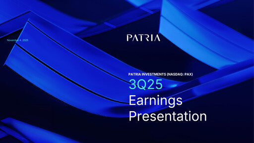 Thumbnail Patria Investments Quarterly Report 2025-q3