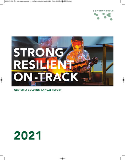 Thumbnail Centerra Gold Annual Report 2021