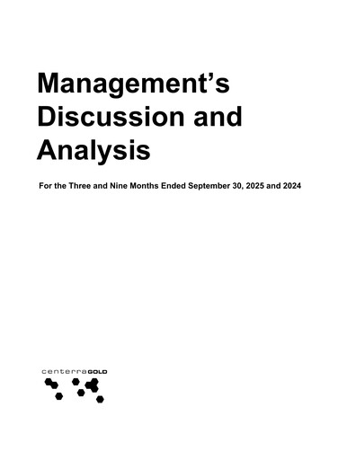 Thumbnail Centerra Gold Quarterly Report 2025-q3