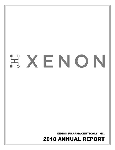 Thumbnail Xenon Pharmaceuticals Annual Report 2018