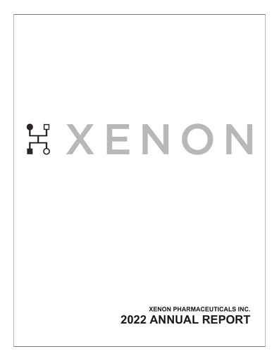 Thumbnail Xenon Pharmaceuticals Annual Report 2022