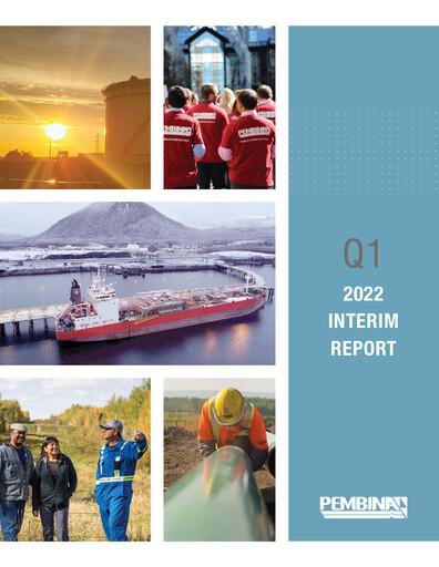 Vorschaubild Pembina Pipeline
 Quartalsbericht 2022-q1