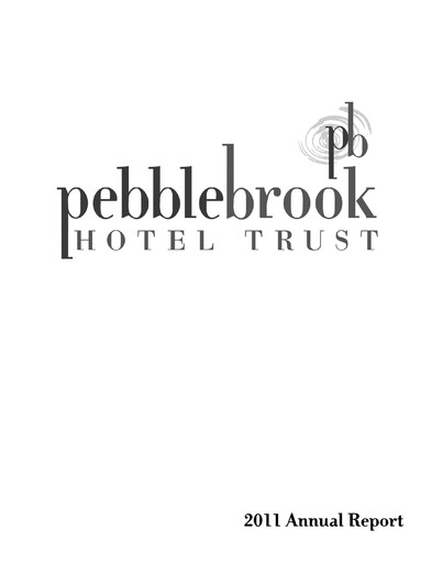 Thumbnail Pebblebrook Hotel Trust Annual Report 2011