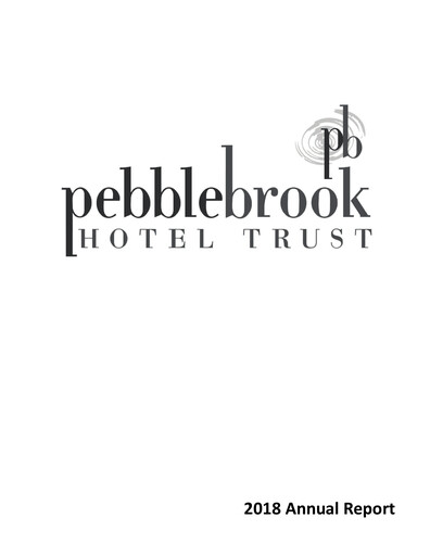 Thumbnail Pebblebrook Hotel Trust Annual Report 2018