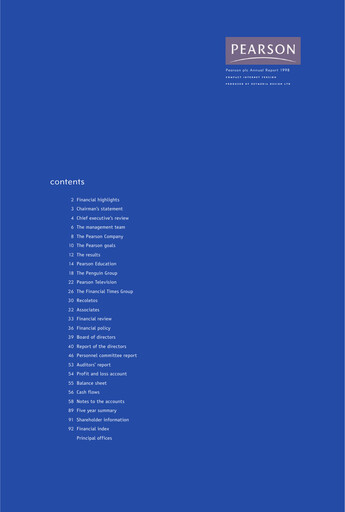 Thumbnail Pearson Annual Report 1998