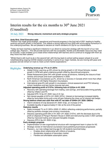 Vorschaubild Pearson Halbjahresbericht 2021