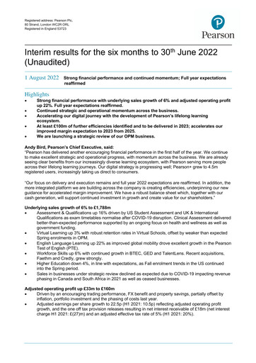 Vorschaubild Pearson Halbjahresbericht 2022