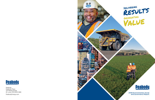 Thumbnail Peabody Energy
 ESG Report 2018