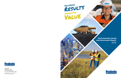 Thumbnail Peabody Energy
 ESG Report 2019