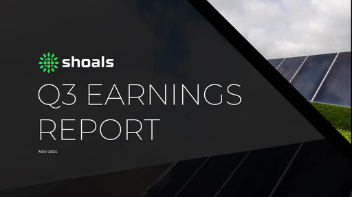 Thumbnail Shoals Technologies Quarterly Report 2024-q3