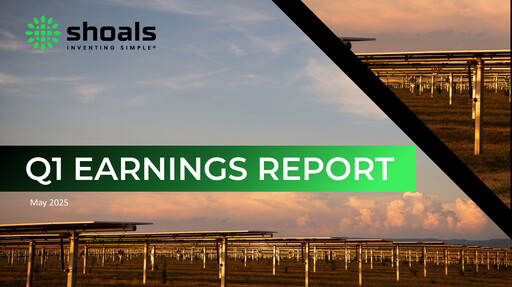 Thumbnail Shoals Technologies Quarterly Report 2025-q1