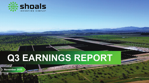 Thumbnail Shoals Technologies Quarterly Report 2025-q3