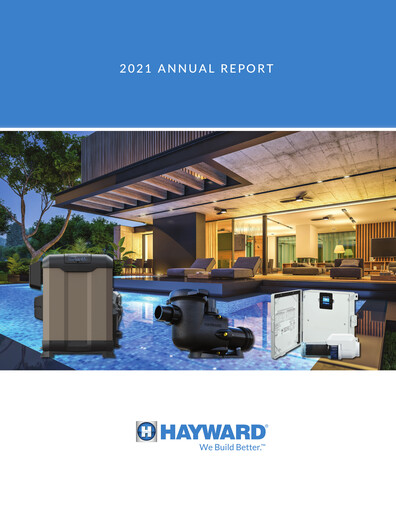 Thumbnail Hayward Holdings, Inc. Annual Report 2021