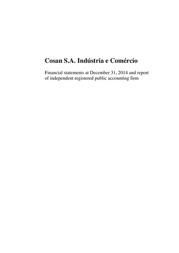 Thumbnail Cosan Financial Statement 2014