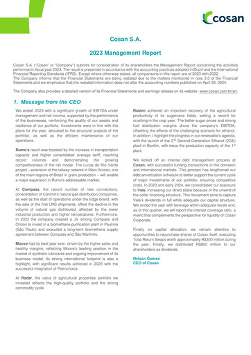 Thumbnail Cosan Financial Statement 2023