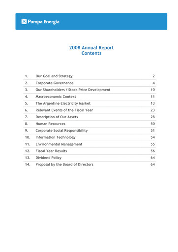 Thumbnail Pampa Energía
 Annual Report 2008