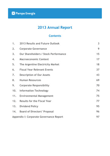 Thumbnail Pampa Energía
 Annual Report 2013