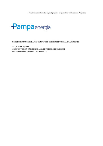 Thumbnail Pampa Energía
 Financial Statement 2019-h1