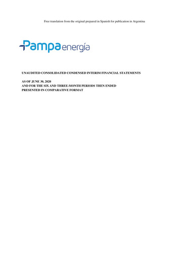 Thumbnail Pampa Energía
 Financial Statement 2020-h1