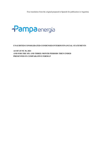 Thumbnail Pampa Energía
 Financial Statement 2021-h1