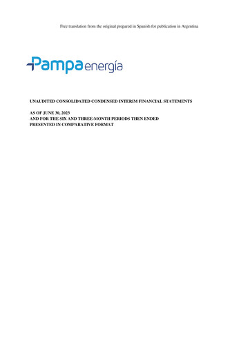 Thumbnail Pampa Energía
 Financial Statement 2023-h1