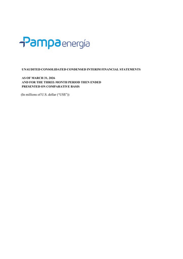 Miniature Pampa Energía
 Bilan financier 2026-q1