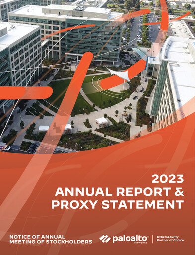 Thumbnail Palo Alto Networks
 Annual Report 2023