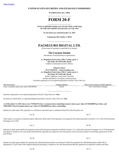 Thumbnail PagSeguro Annual Report 2019