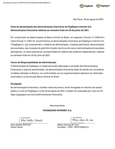 Thumbnail PagSeguro Financial Statement 2021-h1