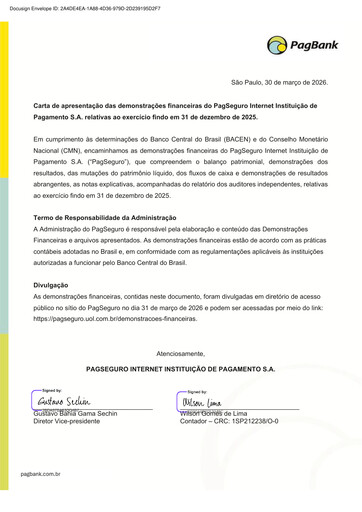 Thumbnail PagSeguro Financial Statement 2025