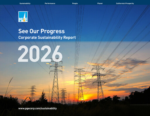 Thumbnail PG&E Corporation Sustainability Report 2026