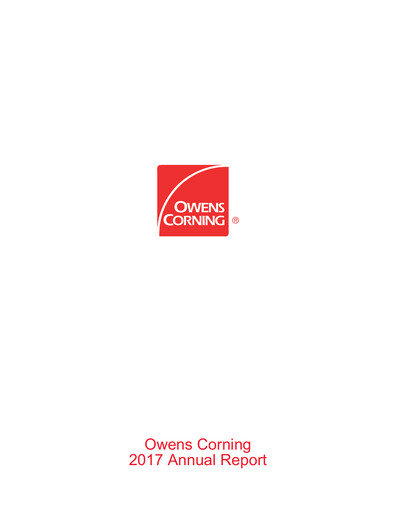 Thumbnail Owens Corning
 Annual Report 2017