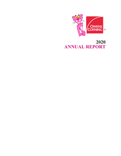 Thumbnail Owens Corning
 Annual Report 2020