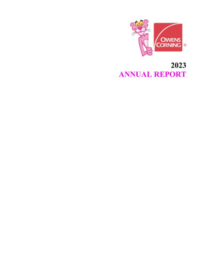 Thumbnail Owens Corning
 Annual Report 2023