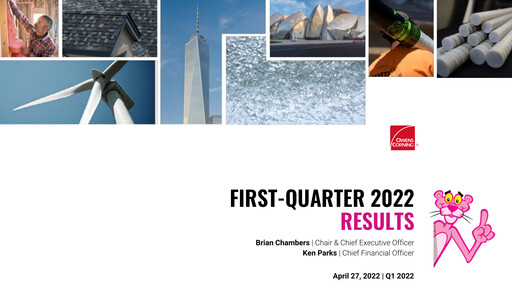 Thumbnail Owens Corning
 Quarterly Report 2022-q1