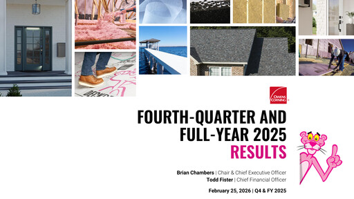 Thumbnail Owens Corning
 Quarterly Report 2025-q4