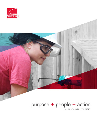 Thumbnail Owens Corning
 Sustainability Report 2017